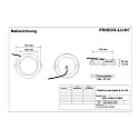 LED Recessed Downlight, 12W, 3000K, 1100lm, round, IP54, DALI dimmable, white