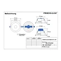Frisch-Licht LED Recessed Downlight, 20W, 4000K, 2000lm, IP20, UGR < 19, white