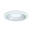 LED Recessed Downlight, round, 15W, 4000K, 1700lm, IP44, opal, DALI dimmable, white