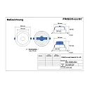 Frisch-Licht LED Recessed Downlight, 20W, 4000K, 2000lm, IP20, faceted reflector, white