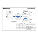 Frisch-Licht LED Recessed Downlight, 20W, 4000K, 2000lm, IP20, UGR < 19, white