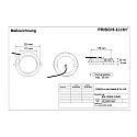 Frisch-Licht LED Recessed Downlight, 17/21/25W, 4000K, 2100lm, round, IP54, white