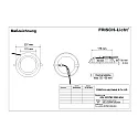 LED Recessed Downlight round, 30W, 2700K, 3200lm, IP44, UGR < 19, DALI dimmable, white