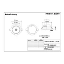 LED Recessed Downlight, GU10, 5W, 3000K, 500lm, IP20, swivelling, aluminum