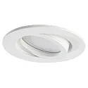 LED Recessed Downlight, GU10, 7W, 3000K, 600lm, IP20, swivelling, aluminum