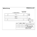 Frisch-Licht LED Recessed optical luminaire, small version, 51W, 3000K, 5400lm, IP40, DALI dimmable, white