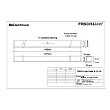 LED Recessed optical luminaire, small version, 51W, 4000K, 5100lm, IP40, UGR < 19, white