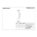 Frisch-Licht LED Ball Pendant luminaire glass, 22W, 4000K, 2800lm, IP40, chrome