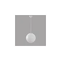 LED Ball Pendant luminaire glass, 22W, 4000K, 2800lm, IP40, stainless steel