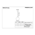 Frisch-Licht LED Ball Pendant luminaire glass, 29W, 3000K, 3400lm, IP40, DALI dimmable, stainless steel