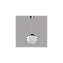 LED Ball Pendant luminaire glass, 29W, 4000K, 3600lm, IP40, DALI dimmable, stainless steel