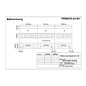 Frisch-Licht LED Light strip Surfaced /Pendant grid luminaire, 56W, 3000K, 7300lm, IP20, direct, UGR < 19, DALI dimmable, white