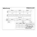 Frisch-Licht LED Light strip Surfaced /Pendant grid luminaire, 56W, 3000K, 7300lm, IP20, direct, UGR < 19, DALI dimmable, white