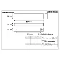 light bar MICROPAL®, UGR<19 / 567MM / 840 surface-mounted version, DALI controllable, direct IP40, black 
