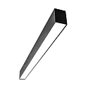 light bar MICROPAL®, UGR<19 / 1407MM / 830 surface-mounted version, DALI controllable, direct IP40, black dimmable
