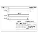 Frisch-Licht light bar MICROPAL®, UGR<19 / 1407MM / 840 surface-mounted version, DALI controllable, direct IP40, white 