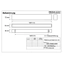 Frisch-Licht light bar MICROPAL®, UGR<19 / 1687MM / 830 surface-mounted version, DALI controllable, direct IP40, white 