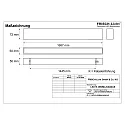 Frisch-Licht light bar MICROPAL®, UGR<19 / 1687MM / 840 surface-mounted version, DALI controllable, direct IP40, black dimmable