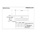 Frisch-Licht LED Pendant grid luminaire direct / indirect, 67W, 3000K, 8700lm, IP20, UGR < 19, white