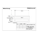 Frisch-Licht LED Pendant luminaire direct / indirect, 42W, 4000K, 6300lm, IP20, UGR < 19, DALI dimmable, white