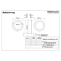 pendant luminaire Ø 62CM DALI controllable, CCT Switch, direct, UGR < 19, ring shape IP40, black dimmable