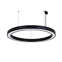 pendant luminaire Ø 98CM DALI controllable, CCT Switch, direct, UGR < 19, ring shape IP40, black dimmable