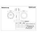 Frisch-Licht pendant luminaire Ø 62CM CCT Switch, direct / indirect, UGR < 19, multipower, ring shape IP40, black dimmable