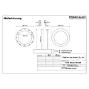 pendant luminaire Ø 80CM CCT Switch, direct / indirect, UGR < 19, multipower, ring shape IP40, white 