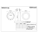Frisch-Licht pendant luminaire Ø 115.5CM CCT Switch, direct / indirect, UGR < 19, multipower, ring shape IP40, white 