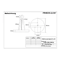 LED Pendant luminaire round direct / indirect, 126W, 3000K, 15100lm, IP40, DALI dimmable, white