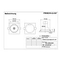Frisch-Licht LED Recessed Downlight, GU10, 7W, 3000K, 600lm, IP20, swivelling, aluminum