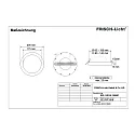 Frisch-Licht LED Recessed Downlight, Refurbishment downlight, 10/13/18W, 4000K, 1500lm, IP40, round, white