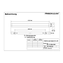 Frisch-Licht LED Mirror luminaire, 29W, IP40, 4000K, 2800lm, white