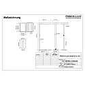 Frisch-Licht floor lamp MICROPAL®, UGR<16 with sensor, direct / indirect, programmable, with touch dimmer IP20, black dimmable