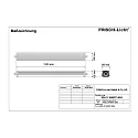 Frisch-Licht LED Damp proof luminaire, 36W, quick mounting, 4000K, 5000lm, IP66, grey