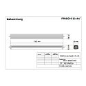 Frisch-Licht LED Damp proof luminaire, 50W, quick mounting, 4000K, 7000lm, IP66, grey