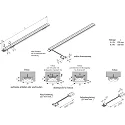 Hera Pluggable LED double rod LED Twin-Stick 2, without dark zones, 24V DC, 20cm, 48 LED, 3W 5000K 55°, CRi >80