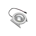 Recessed LED spot SR 68-LED, IP44, 350mA, CRi>90m UGR<19, gimbal swiveling 20°, 4.8W 3000K 35°, matt chrome