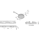 Hera recessed luminaire IP20, stainless steel, mat, satined dimmable 2