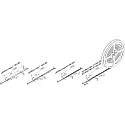 Hera LED Basic-Tape 2, 500cm, 1200 LED, incl. LED 24 connecting cable 250cm, 80W 2700K