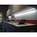 Hera LED under-cabinet luminaire LED ModuLite F, IP20, 230V HVLCS, CRi>90, 30cm, with switch, 5W 3000K 475lm 120°, anodised alu