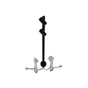 LED Duo Spot for object lighting, seamless height up to 30cm, 24V DC, CRi>90, rotatable, swiveling, 2x 1.5W 3000K 38°, black