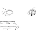 Hera recessed luminaire FAR 58 - LED-24 round IP44/IP20, black matt dimmable 3W 225lm 4000K 115° 115° CRI > 93
