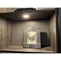 LED Recessed luminaire FAQ 58 with surface light, 3W, 3000K, IP20, brushed stainless steel