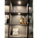 LED Recessed luminaire FAQ 58 with surface light, 3W, 3000K, IP20, brushed stainless steel