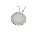Recessed LED area light luminaire FAR 68-LED, IP44, round, LED24 connection, CRi>90, 4000K 270lm 110°, inox