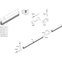 LED Furniture luminaire ECOLITE F HO, 12W, 3000K, IP20, white