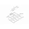 Hera under-cabinet luminaire S-PAD F incl. driver, set of 2, with touch dimmer IP20