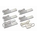 under-cabinet luminaire S-PAD F incl. driver, set of 5, with touch dimmer IP20