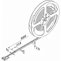 Hera LED Strip TAPE COB-10P 927 / 5M with plug, with diffuser, copper, opal white, white